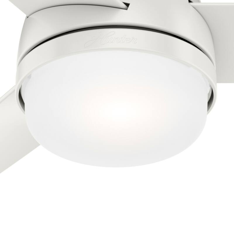 Hunter 48" Midtown Ceiling Fan with LED Light, Handheld Remote - Modern, Contemporary, Transitional
