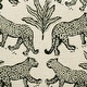 preview thumbnail 12 of 17, Dex Leopard Pattern Jacquard Upholstered Round Ottoman
