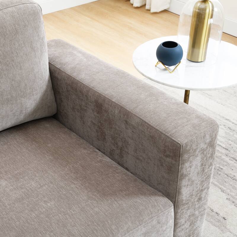 Oversized Accent Chair with Widen Arms, Chenille Fabric, Washable Covers, Comfy Upholstered Large for Living Room Bedroom Office