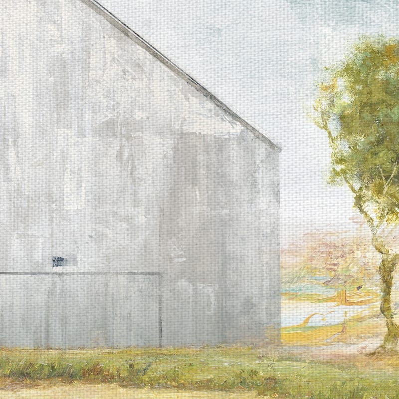 Big Gray Barn by Willowbrook Fine Art Canvas Art Print