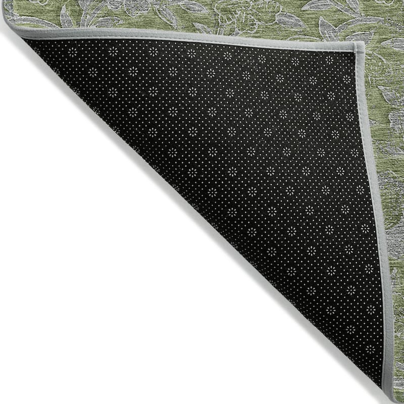 HomeRoots Floral Transitional Rectangle Outdoor Rug