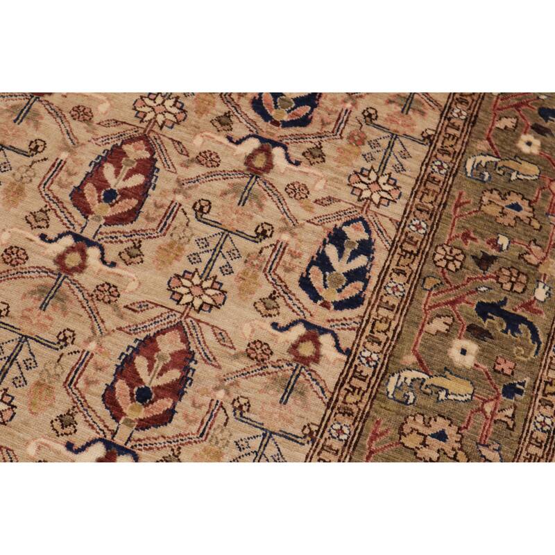 Vintage Herati Bidjar Hand Knotted Wool Rug