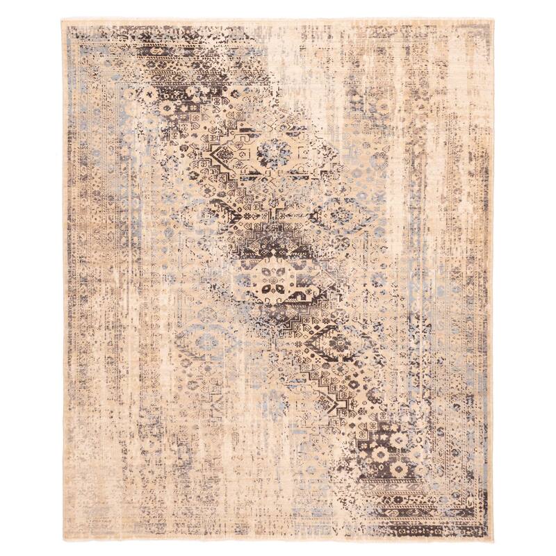 ECARPETGALLERY Hand-knotted Jules Serapi Beige Wool Rug - 8'2 x 9'9