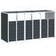 preview thumbnail 40 of 56, vidaXL Wheelie Bin Storage Rubbish Waste Bin Storage Steel