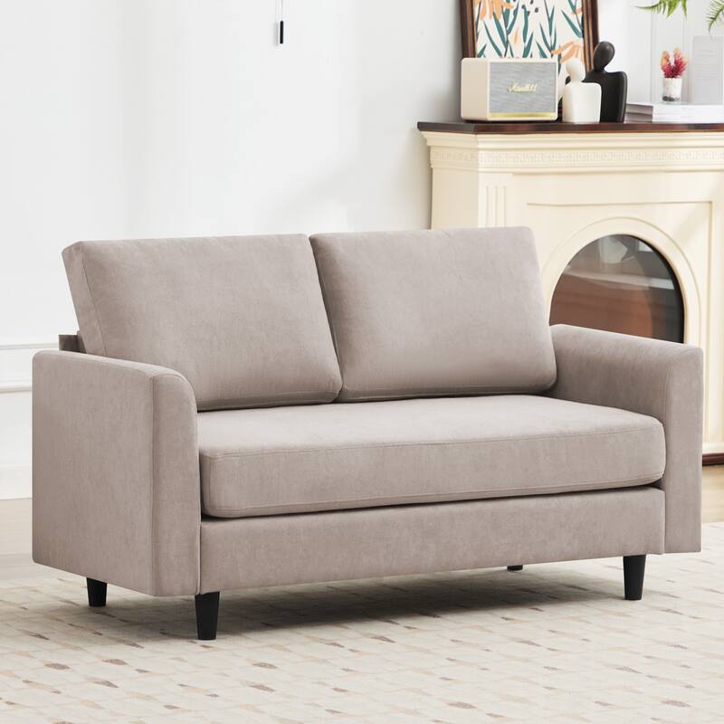 Snow Velvet Sectional Sofa