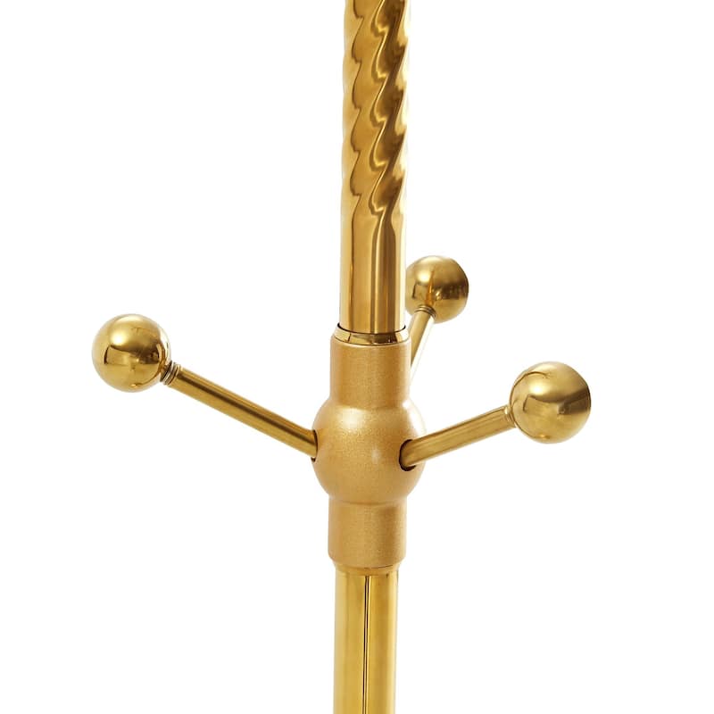 Main Stainless Steel Spray Painted Hanger Coat Rack, Solid Wood Reinforcement At The Bracket, With Detachable Bracket
