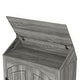 preview thumbnail 3 of 19, DH BASIC Jody Farmhouse Adjustable 4-Shelf Double-Door Shoe Cabinet with Lift-top Storage by Denhour