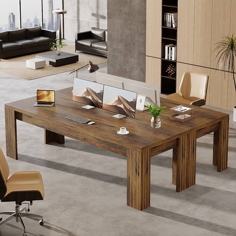 78.7-Inch Extra Long Computer Desk for 2 Person