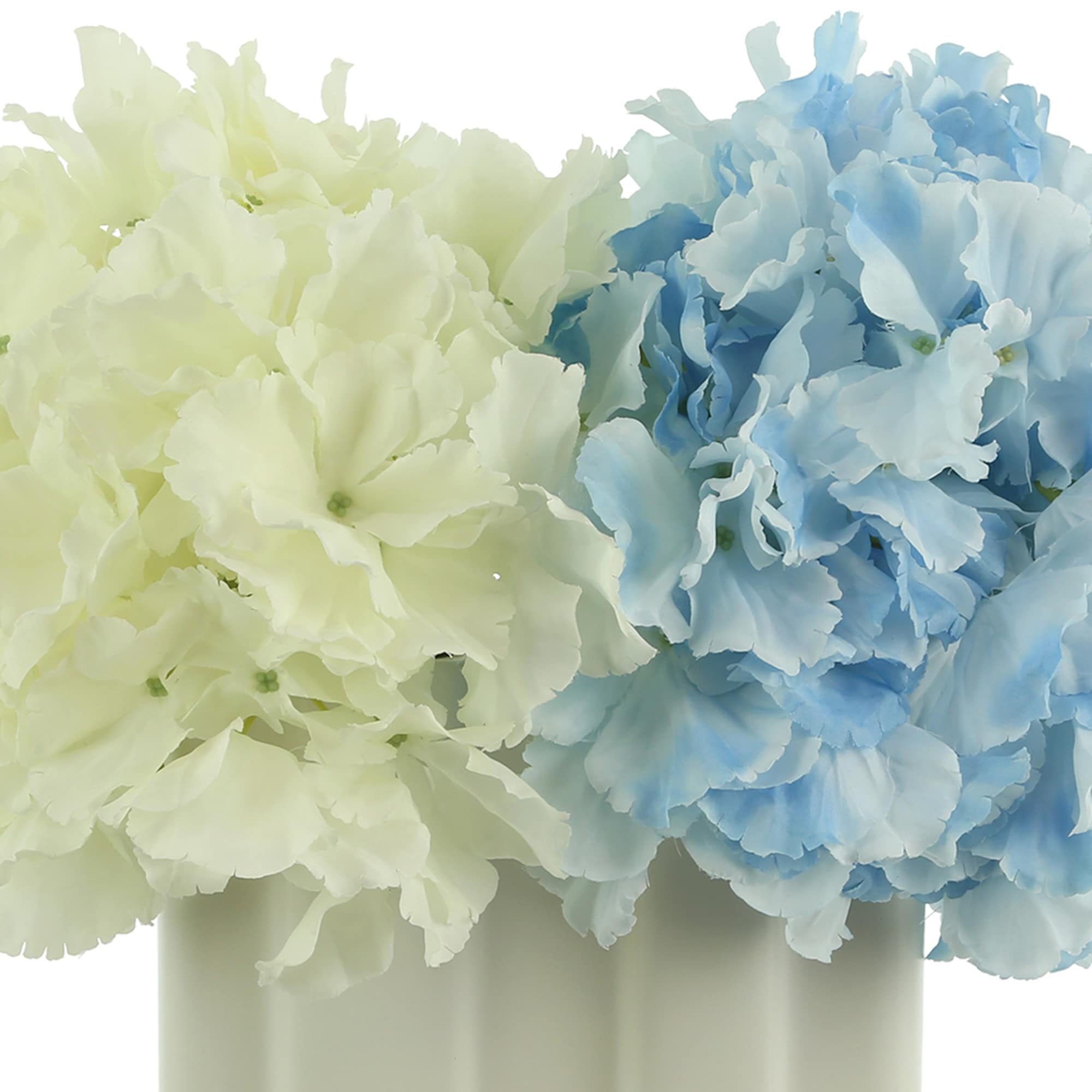 Hydrangeas Arranged in a Rectangular Ceramic Vase - Bed Bath