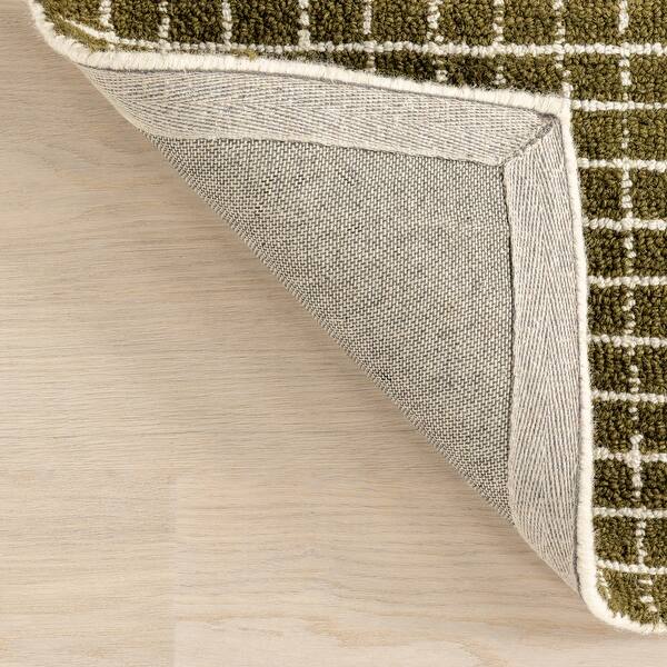 Arvin Olano x Rugs USA Melrose Checked Wool Area Rug