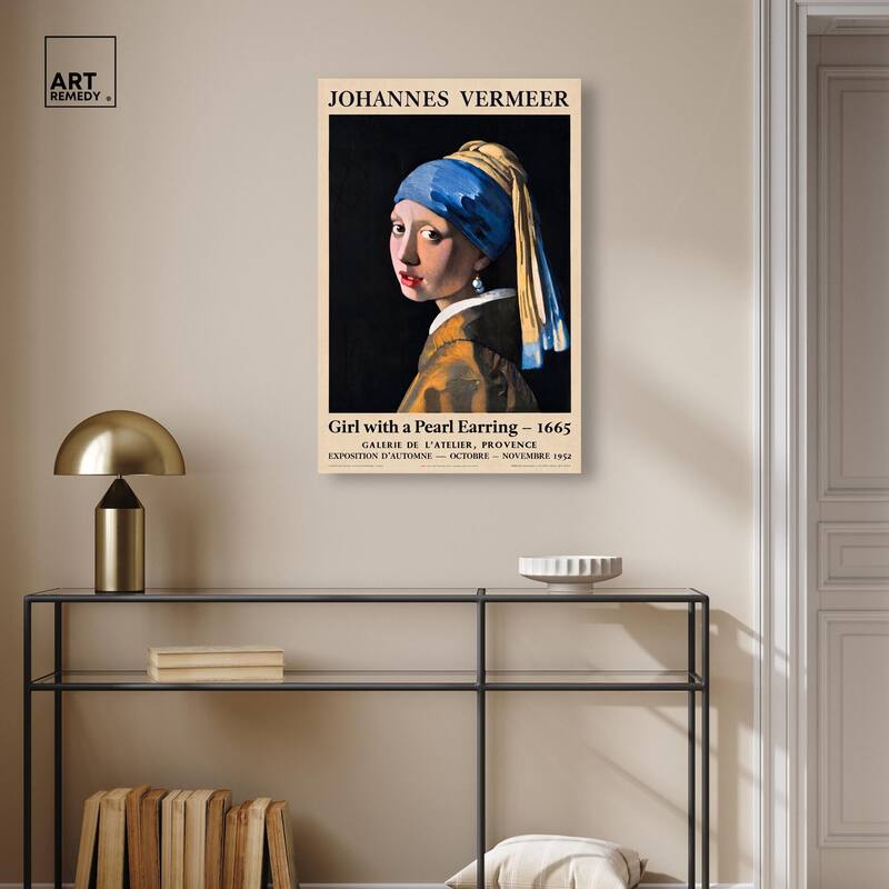 Girl with a Pearl Earring Canvas by Art Remedy, Gallery Wrapped