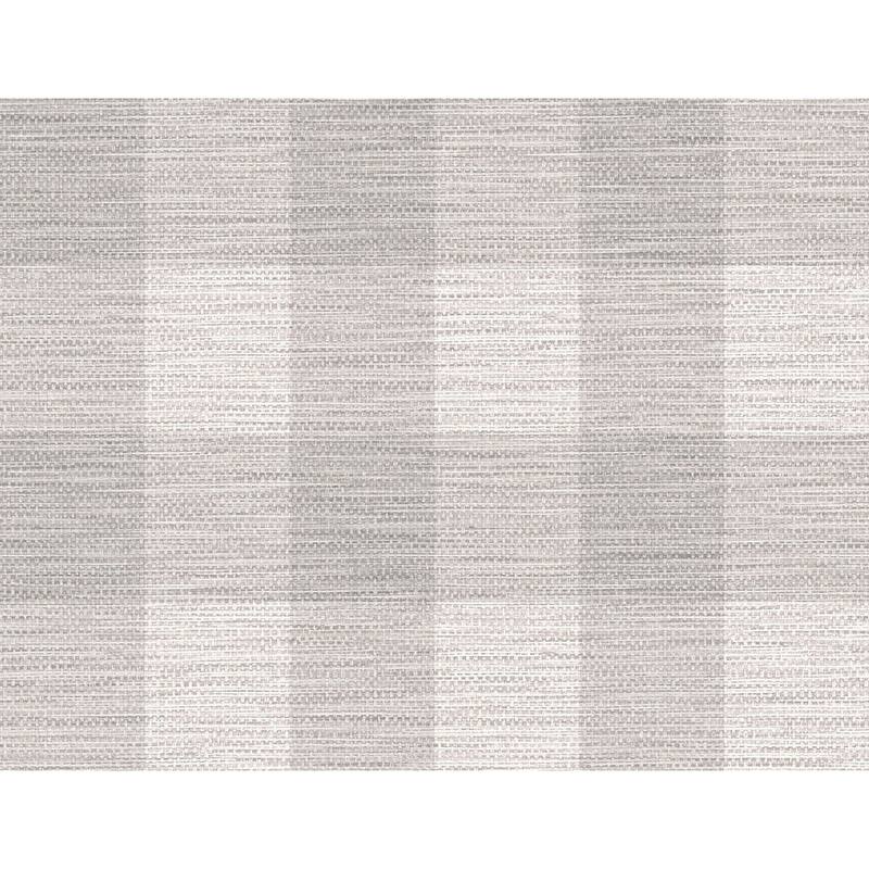 Seabrook Designs Lillian August Rugby Gingham Unpasted Wallpaper - 27 in. W x 27 ft. L - Cove Gray