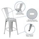 preview thumbnail 69 of 97, 24'' High Metal Indoor-Outdoor Counter Height Stool with Back