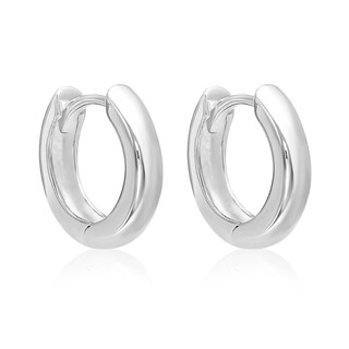 Mcs Jewelry Inc 14 Karat White Gold Huggie Hoop Earrings Mcs Jewelry Inc 14 Karat White Gold Huggie Hoop Earrin