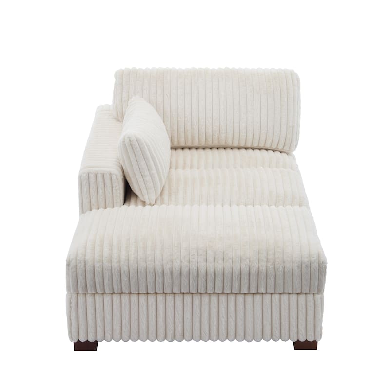 Oversized L-Shape Upholstered Chaise Lounge Sofa Couch