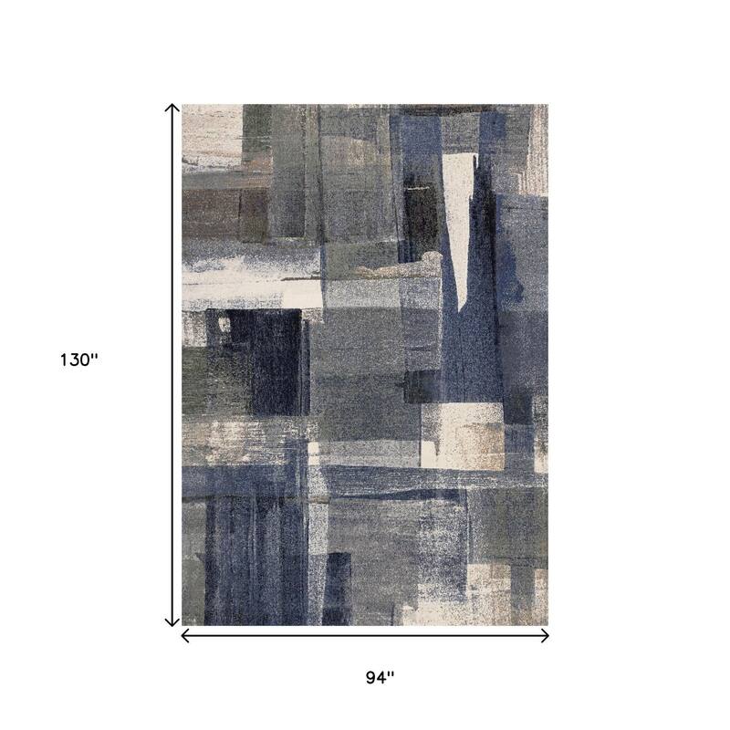 HomeRoots Abstract Modern Rectangle Area Rug - 8' X 11'