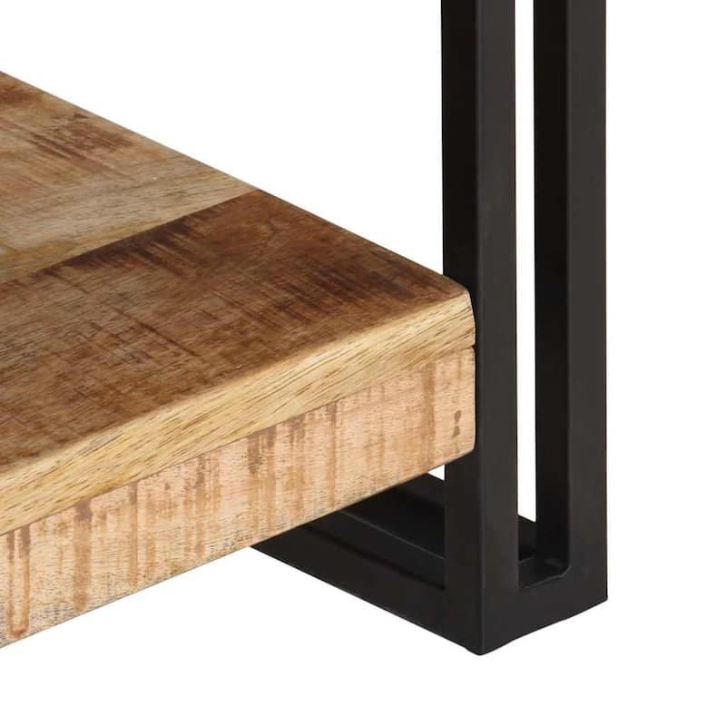 vidaXL TV Stand 47.2"x11.8"x15.7" Rough Mango Wood