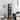 Tall Curio Storage Cabinet with Doors - 5 Storage Shelving & 1 Glass Door, White