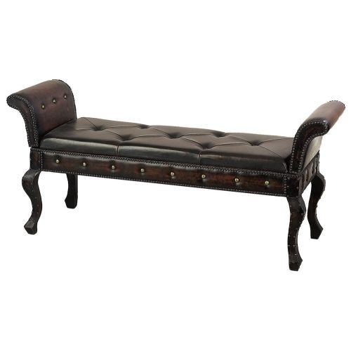 Shop Aspire Home Accents 74541 Victorian Bench Seat Brown