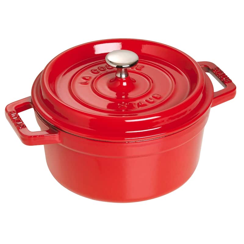 STAUB Cast Iron 9-qt Round Cocotte