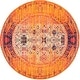 preview thumbnail 66 of 75, SAFAVIEH Monaco Blandine Distressed Boho Rug 5' Round - Orange/Multi - Round