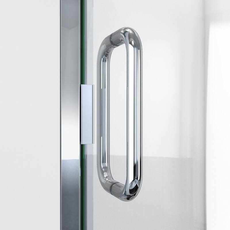 DreamLine Alliance Swing 33 in. W x 72 5/8 in. H Semi-Frameless Swing Shower Door in Chrome and Clear Glass