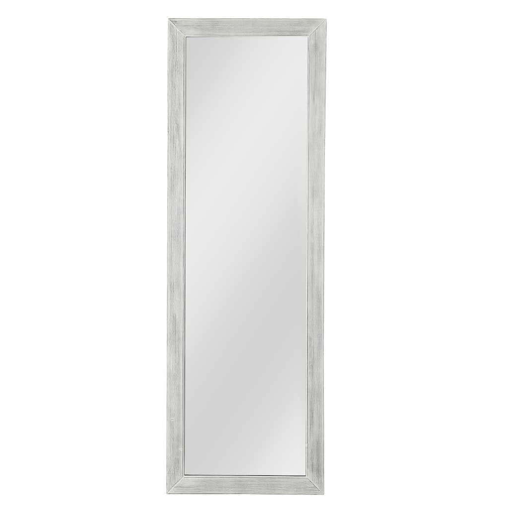 Brushed Wooden Mirror - 21.3" W x 1.2" D x 64.2" H