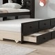 preview thumbnail 6 of 48, Espresso Twin Bed with Trundle, Drawers, and Bookcase Headboard