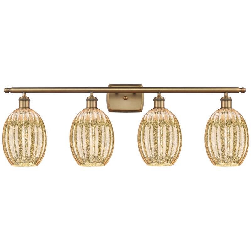 Innovations Lighting 516-4W-12-37 Preston Vanity Preston 4 Light 37" - Brushed Brass / Mercury