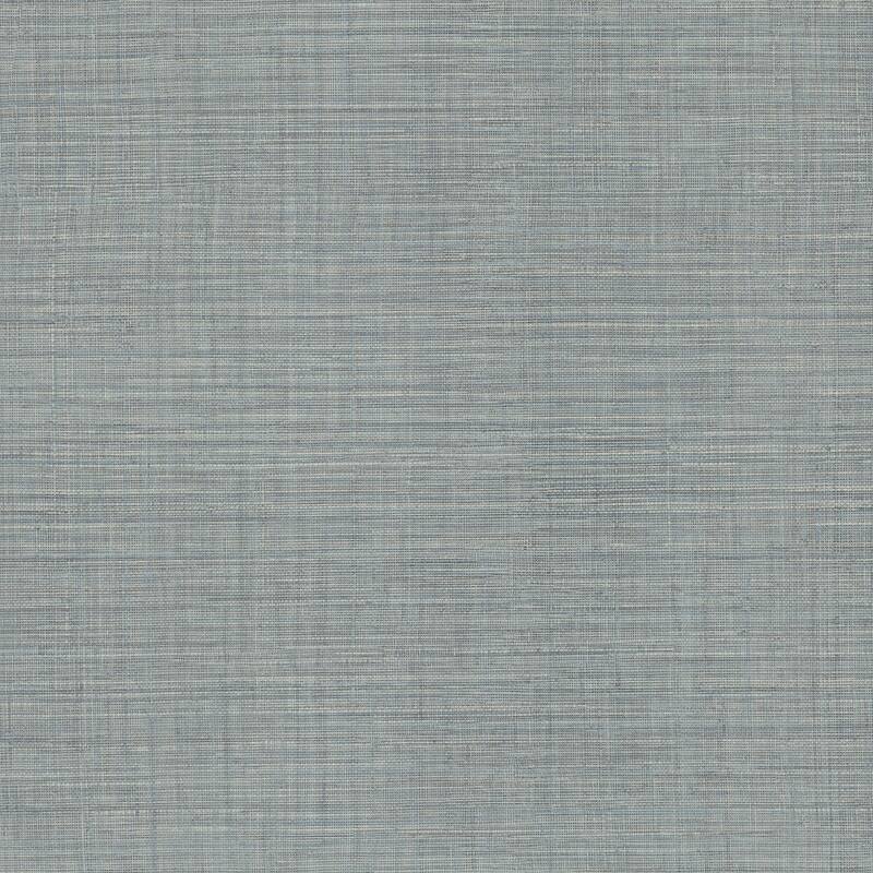 York Wallcoverings Lotus Silk Steel Blue Wallpaper