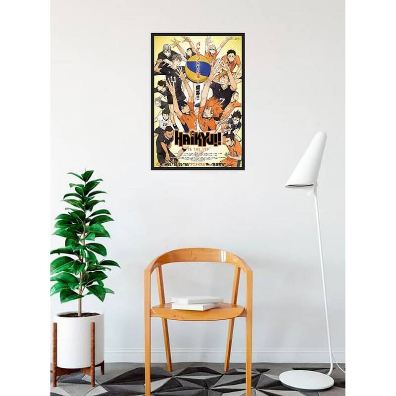 Enhance your surroundings with Haikyu To The Top Framed Poster - 24 x 36 Inch