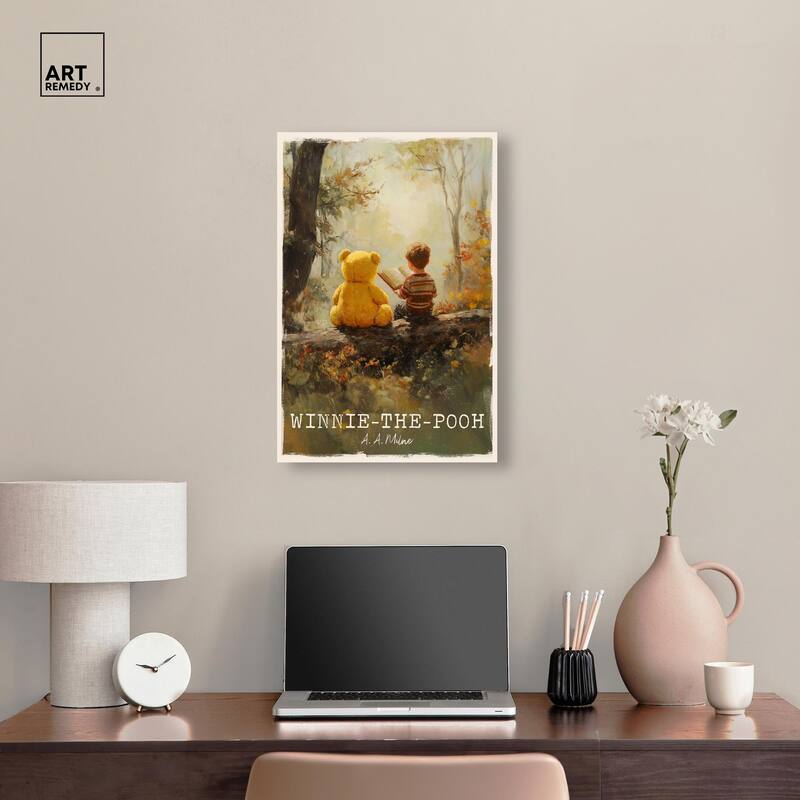 Classic Winnie the Pooh Canvas by Art Remedy, Gallery Wrapped