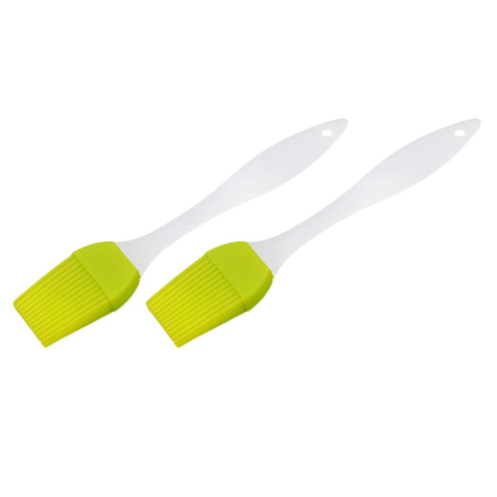 Plastic Handle Basting Grilling Tool Oil Condiment Pastry Brush 2pcs