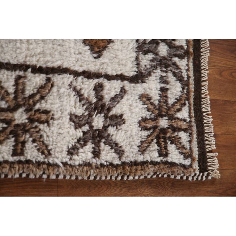 Anatolian Tribal Turkish Runner Rug Handmade Wool Carpet - 3'5"x 11'0"