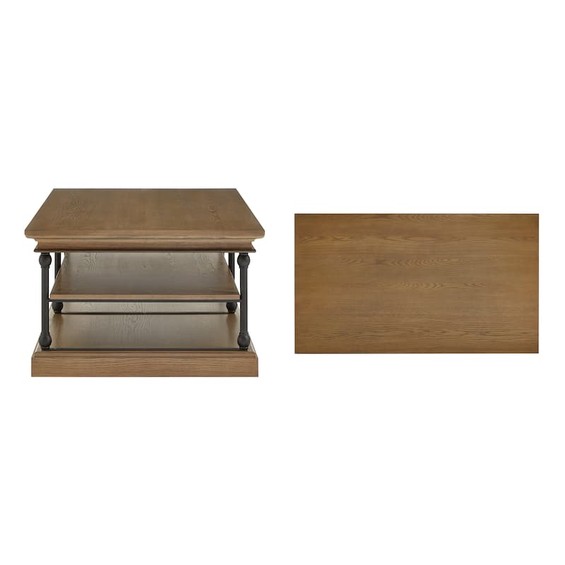 Dubrovnik Cornice Rectangle Storage Shelf Coffee Table