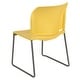 preview thumbnail 67 of 88, 5 Pack 880 lb. Capacity Full Back Contoured Sled Base Stack Chair - 23.75"D x 19.5"W x 32"H
