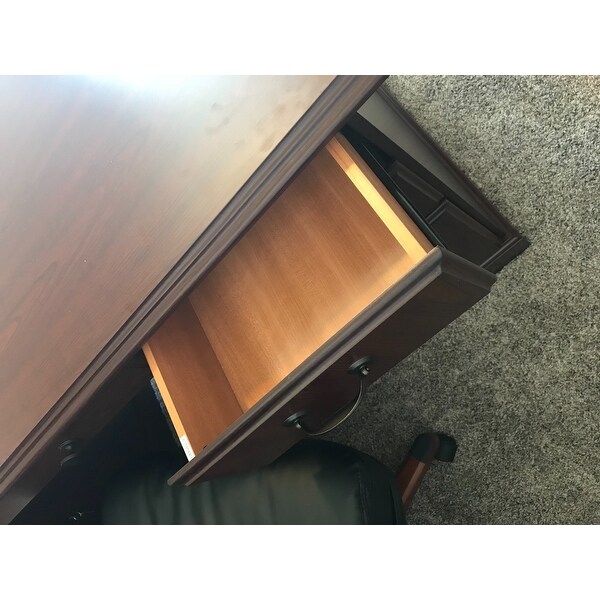 Kathy Ireland Office Bennington Manager S Desk In Harvest Cherry Kathy Ireland Office Bennington Manager S Desk In Harvest Cherry Free Shipping Today 17439021