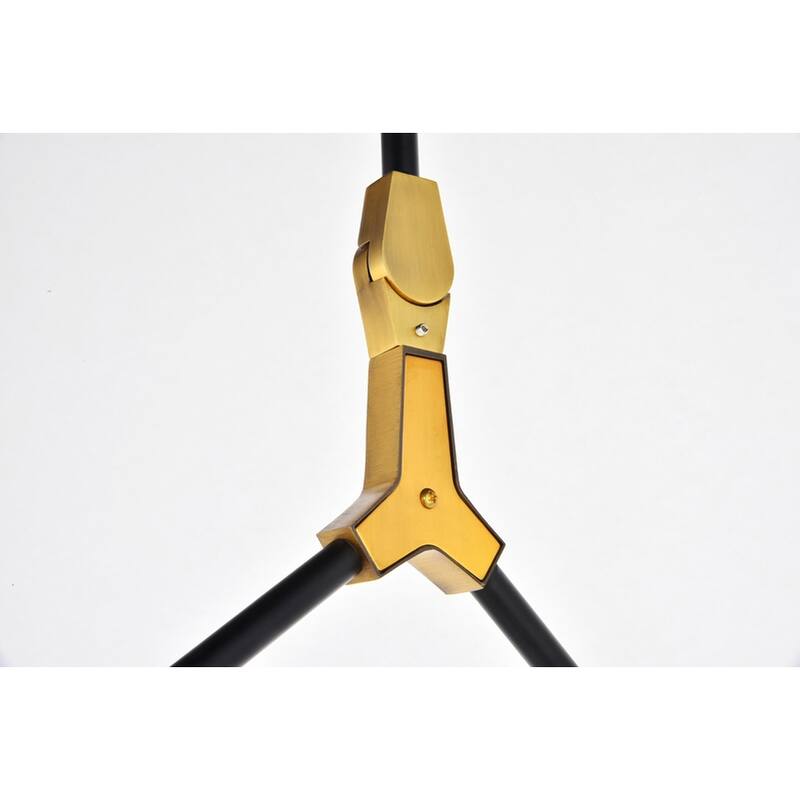 Cavoli 7 light in Light Antique Brass and Flat Black Pendant - Light Antique Brass and Flat Black