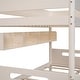 preview thumbnail 8 of 18, Wood Twin over Full Bunk Bed with Storage Shelves and Twin Size Trundle