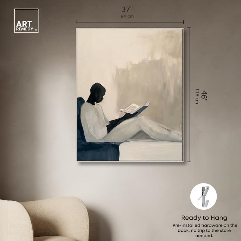 Void Reader I Canvas by Art Remedy