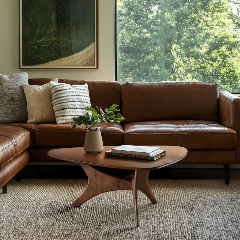 INK IVY Blaze Triangle Wood Coffee table