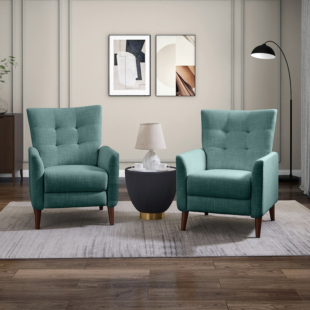 Aurora Comfy Recliner with Tufted Back Set of 2