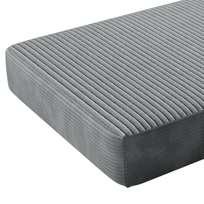 Moasis Convertible Folding Sofa Bed, Corduroy Fabric Fold Out Sleeper Chair