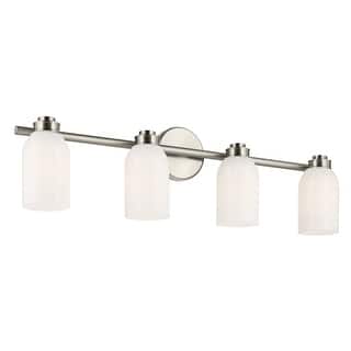 Kichler Lighting Shae 31" 4-Light Vanity Light with White Opal Glass in Brushed Nickel