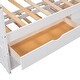 preview thumbnail 25 of 37, Twin Size Wooden Daybed with 2 Drawers and Trundle for Kids Teens