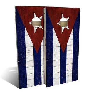 Cuba Flag Outdoor Cornhole Board Set