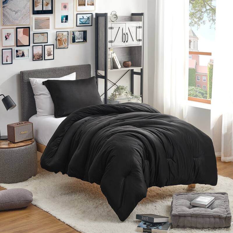 Love Thick® - Springtime Coma Inducer® Oversized Comforter Set - Twin XL - Black