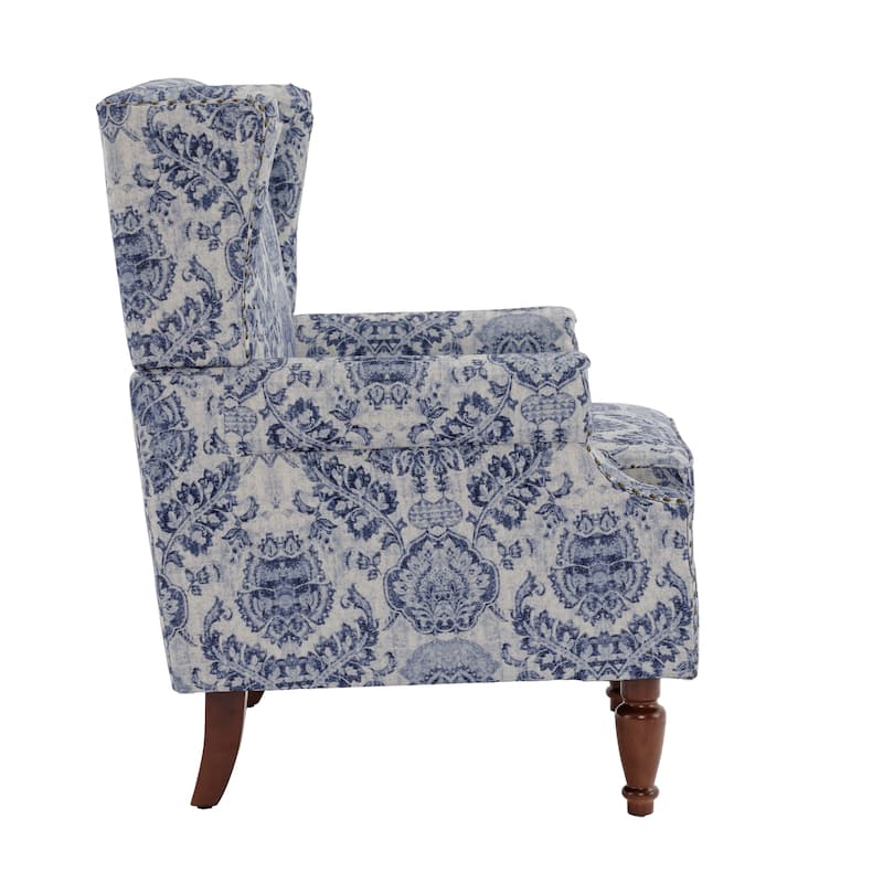 Upholstered Accent Chair Nailhead Trim Arm Chair