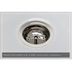 preview thumbnail 18 of 18, Fossil Blu 36-Inch SOLID Fireclay Farmhouse Sink in White, Polished Nickel Accessories, Flat Front - 36 x 20 x 10