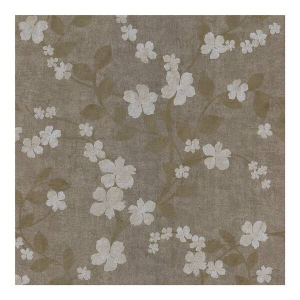 Shop Cheri Grey Blossom Floral Wallpaper 396in X 20 5in 0 25in